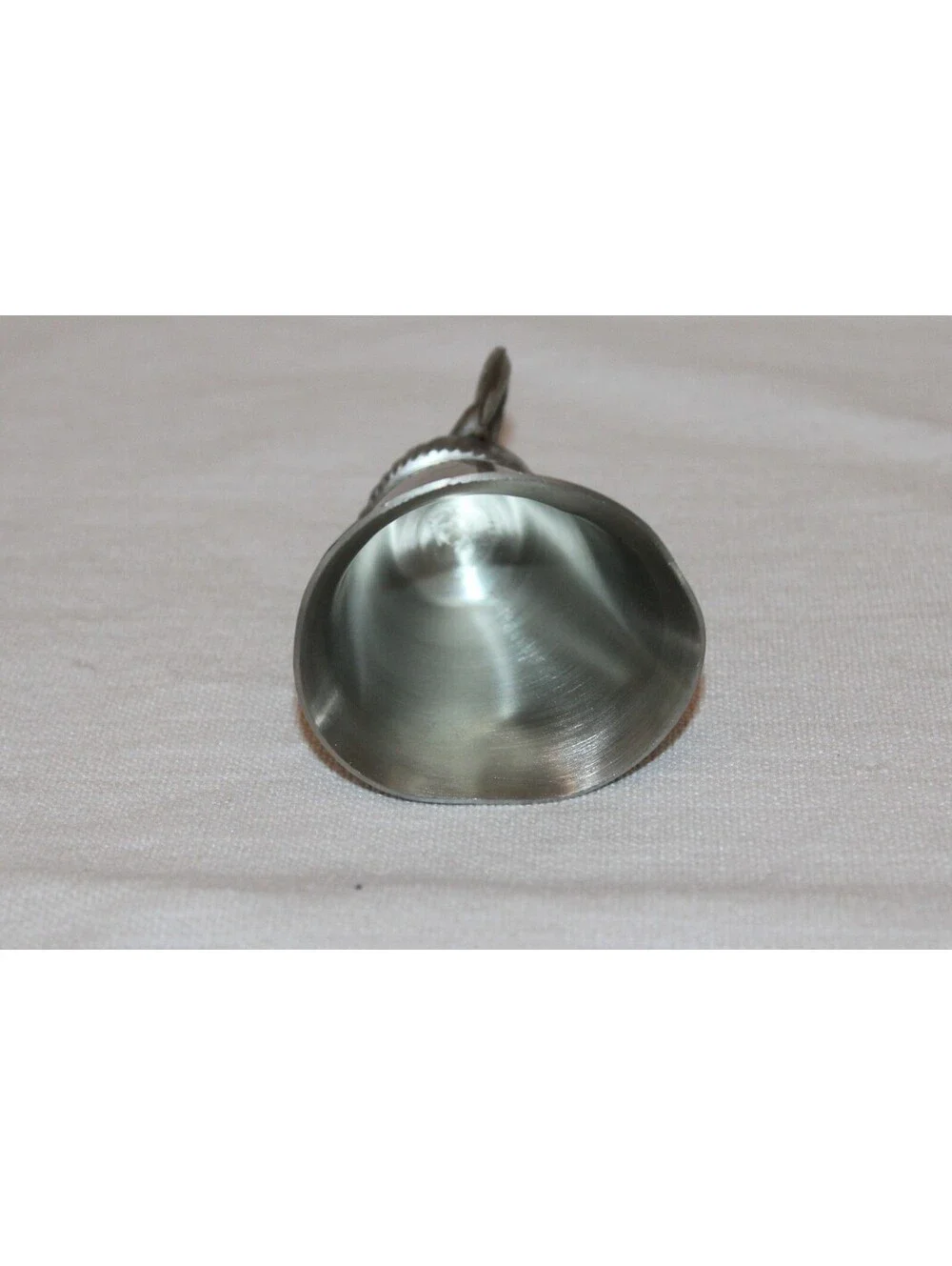 Vintage Connecticut Pewter Goat Head Stirrup Cup Shot Glass Ram Hunting Barware
